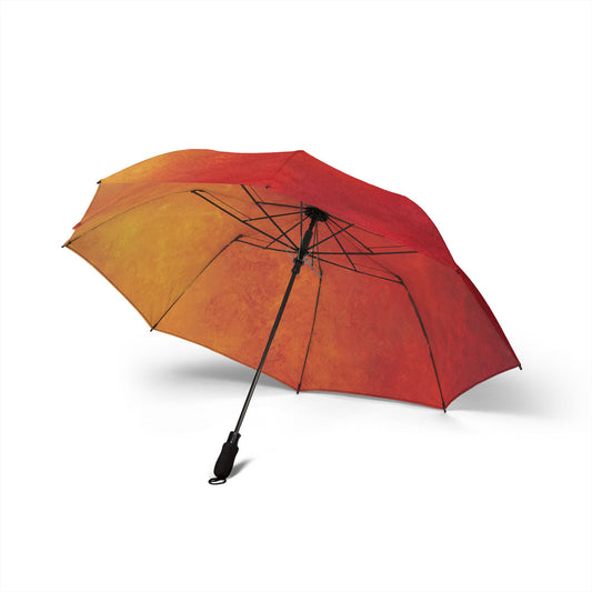 Firelight Ombre - Compact Semi-Automatic Foldable Rain Umbrella or Sun Umbrella
