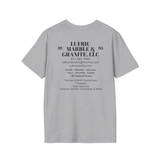 Lufriu Marble & Granite LLC Back-Print Work Tee