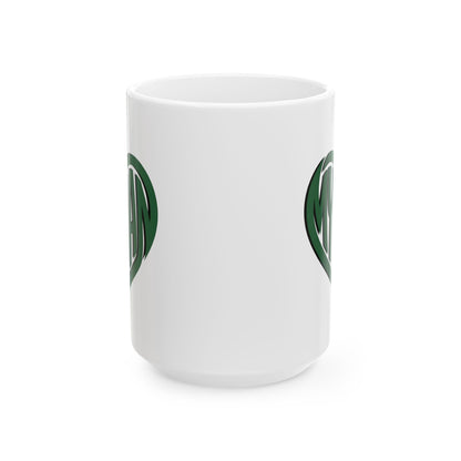 My Man Green Heart Mug - Coffee Cup (11oz, 15oz)