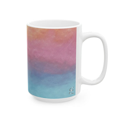 Sunrise Gradient Coffee Mug – Vibrant Multi-Color Ceramic Cup for Cozy Mornings (11oz & 15oz)