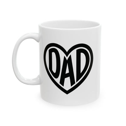 Dad Heart Mug - Coffee Cup (11oz, 15oz)
