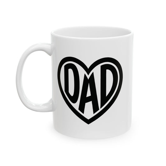Dad Heart Mug - Coffee Cup (11oz, 15oz)