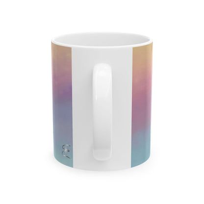 Sunset Gradient Ceramic Mug – (11oz & 15oz) Coffee & Tea Cup, Warm Ombre Evening Sky Design