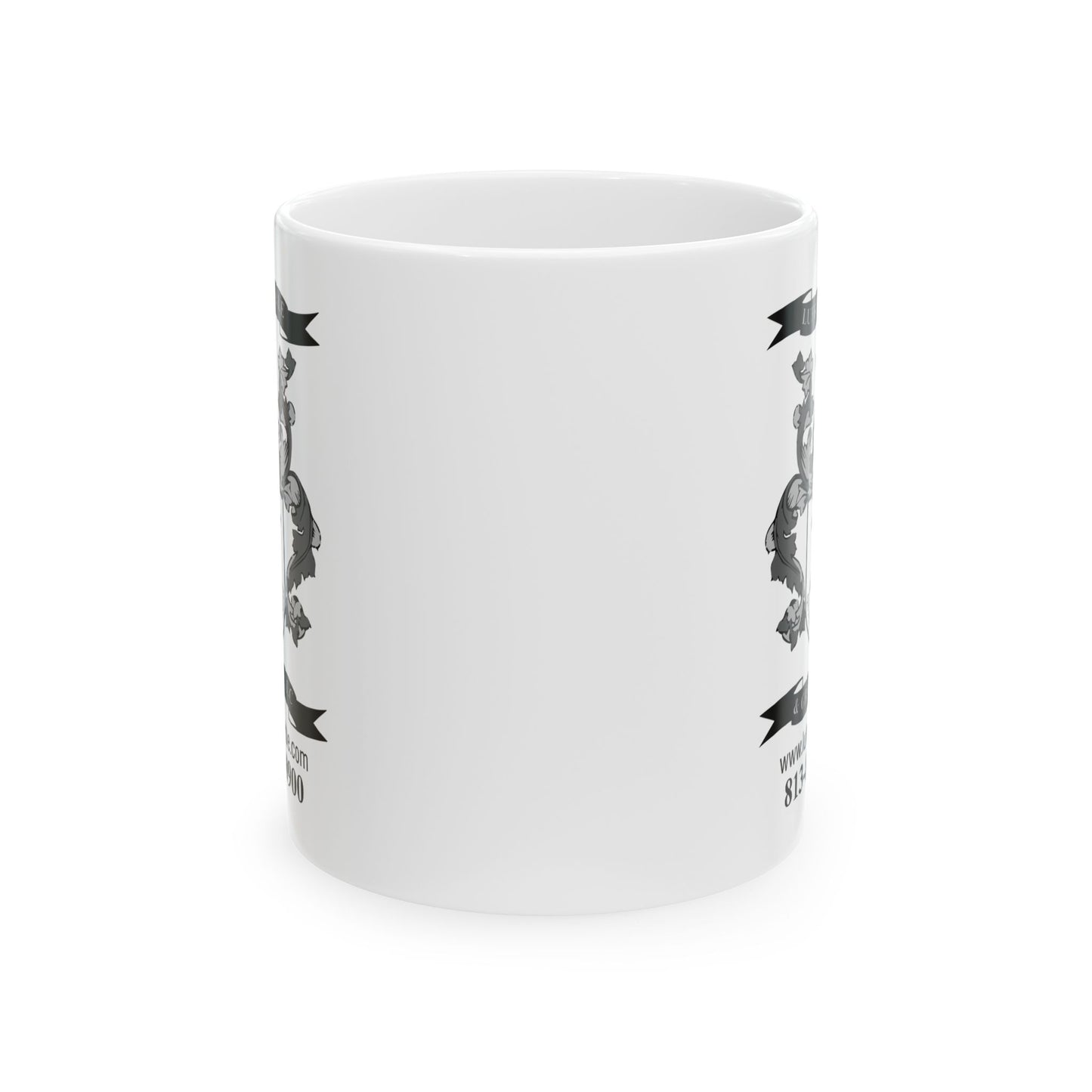 Lufriu Marble & Granite Ceramic Mug – Logo Coffee Cup (11oz/15oz)