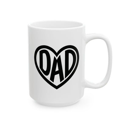 Dad Heart Mug - Coffee Cup (11oz, 15oz)