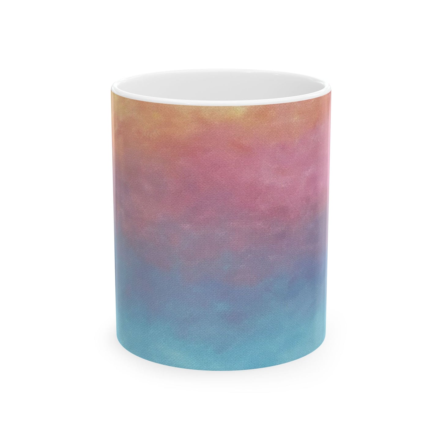 Sunrise Gradient Coffee Mug – Vibrant Multi-Color Ceramic Cup for Cozy Mornings (11oz & 15oz)