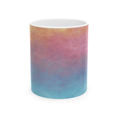 Sunrise Gradient Coffee Mug – Vibrant Multi-Color Ceramic Cup for Cozy Mornings (11oz & 15oz)