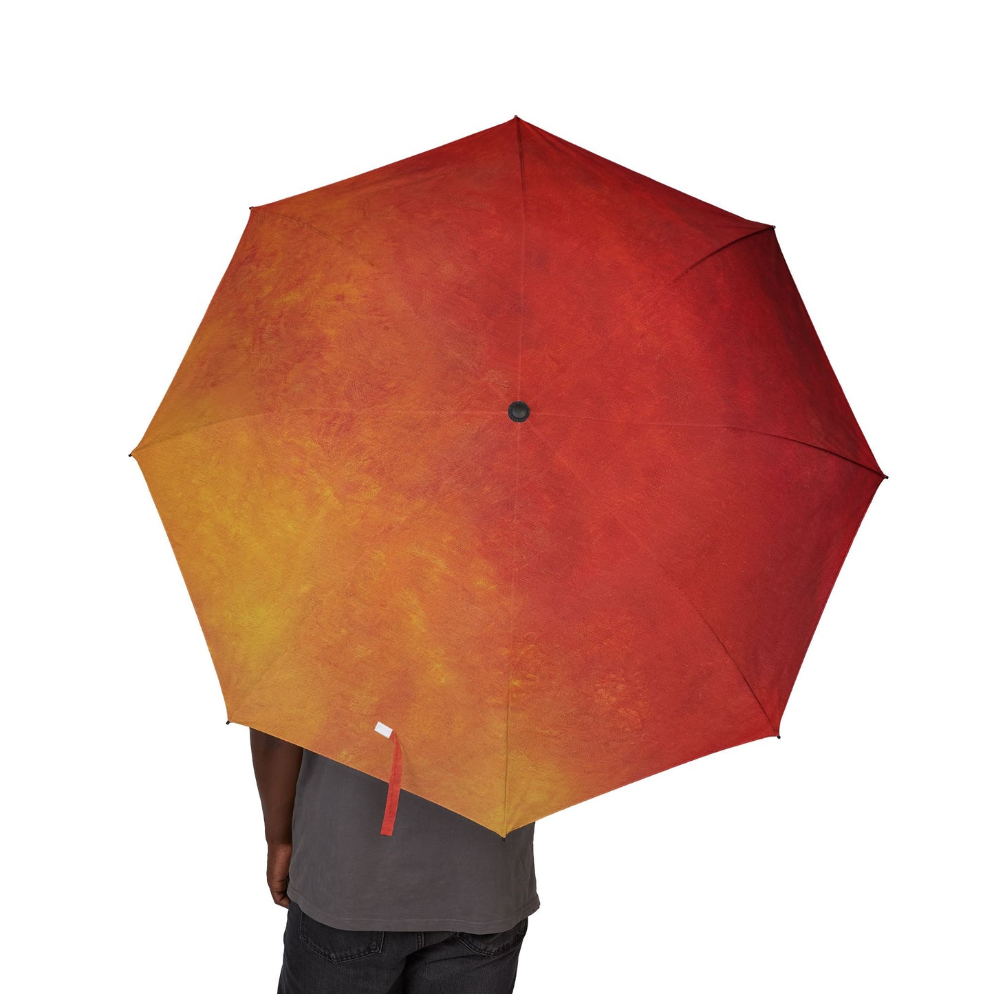 Firelight Ombre - Compact Semi-Automatic Foldable Rain Umbrella or Sun Umbrella