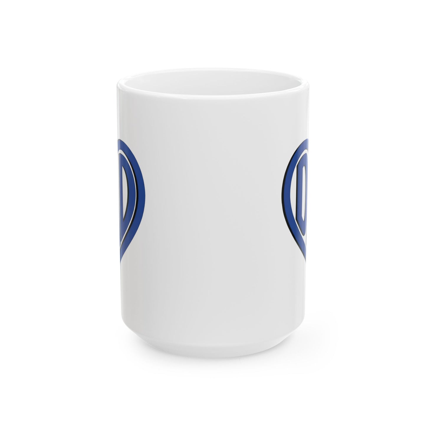 Dad Blue Heart Mug - Coffee Cup (11oz, 15oz)