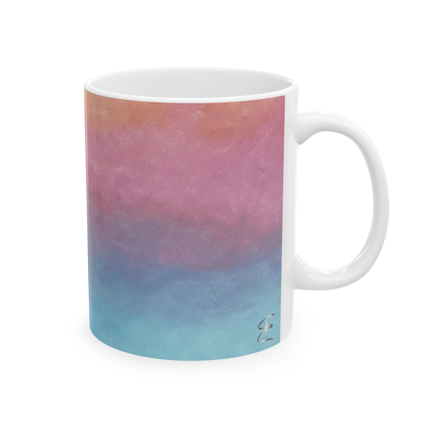 Sunrise Gradient Coffee Mug – Vibrant Multi-Color Ceramic Cup for Cozy Mornings (11oz & 15oz)
