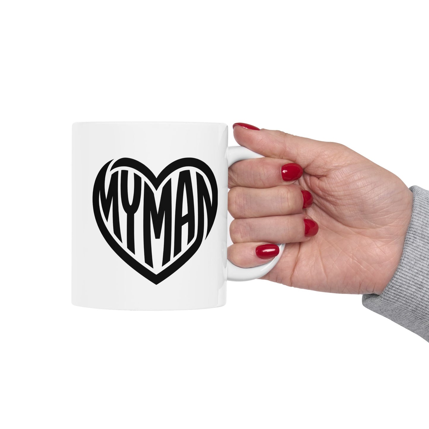 My Man Heart Mug - Coffee Cup (11oz, 15oz)