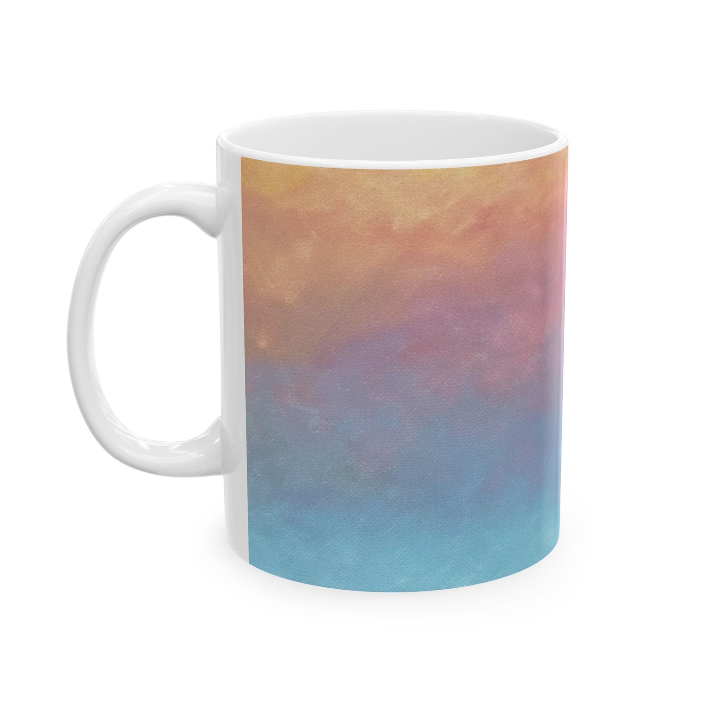 Sunrise Gradient Coffee Mug – Vibrant Multi-Color Ceramic Cup for Cozy Mornings (11oz & 15oz)