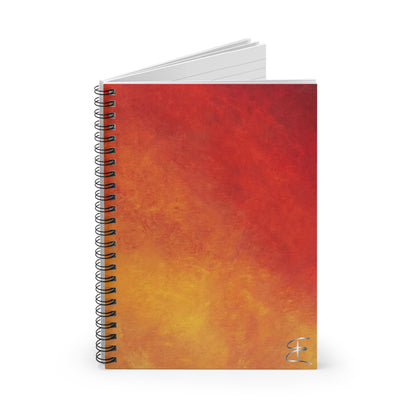 Spiral Notebook - Firelight Ombre Ruled Journal