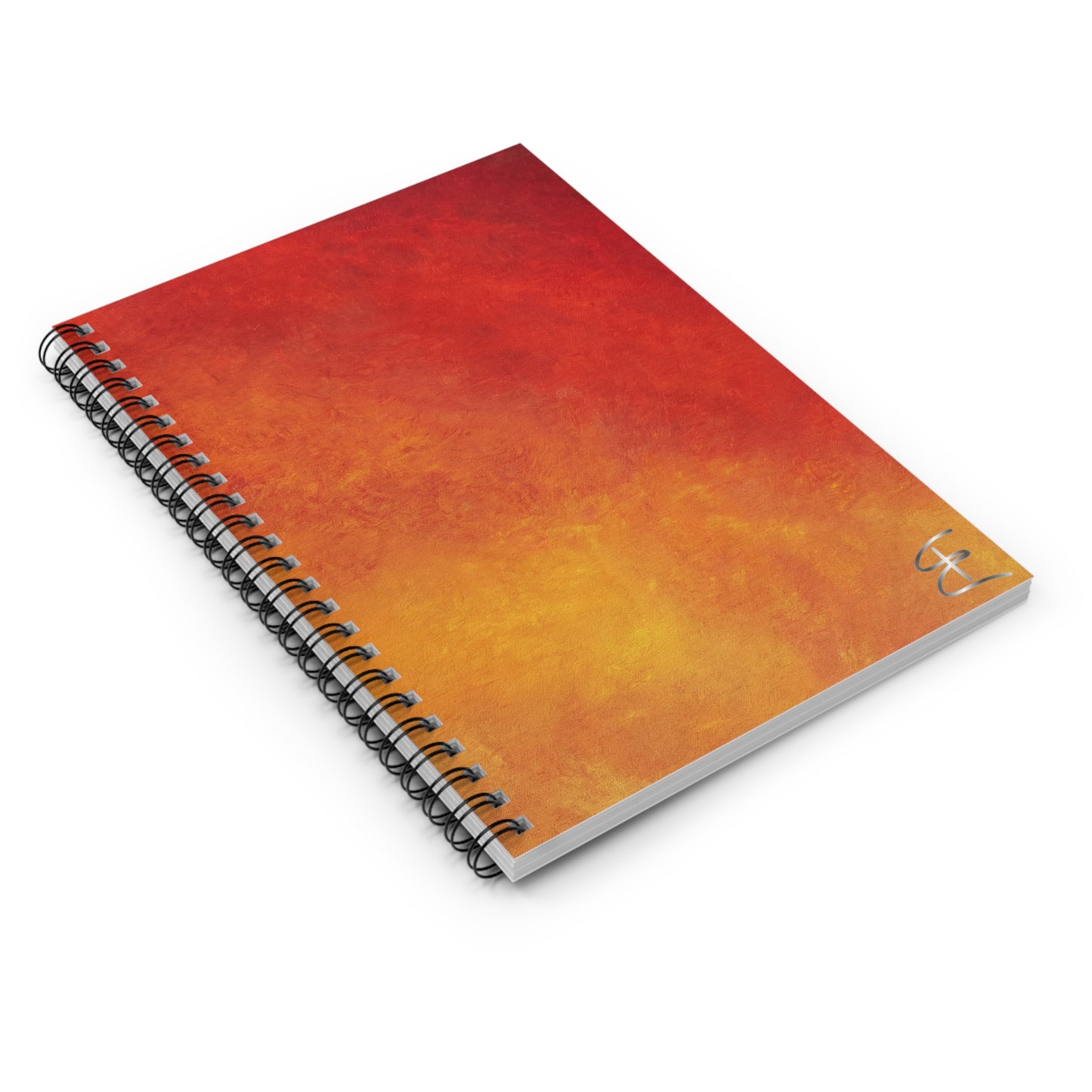 Spiral Notebook - Firelight Ombre Ruled Journal