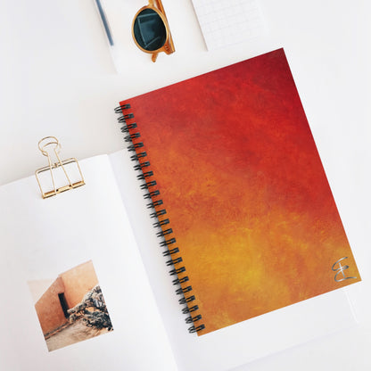 Spiral Notebook - Firelight Ombre Ruled Journal