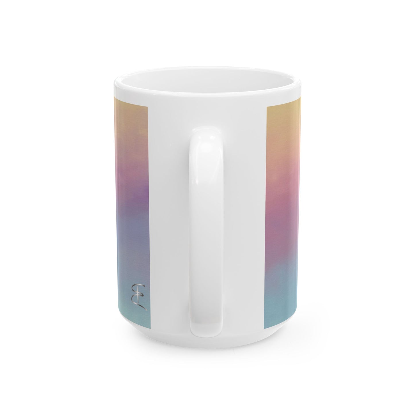 Sunset Gradient Ceramic Mug – (11oz & 15oz) Coffee & Tea Cup, Warm Ombre Evening Sky Design