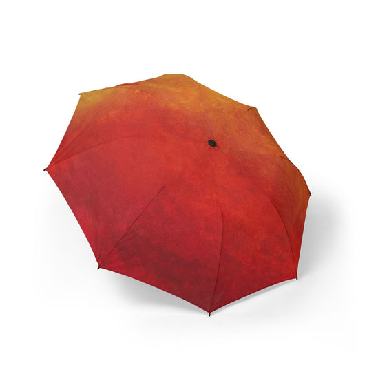 Firelight Ombre - Compact Semi-Automatic Foldable Rain Umbrella or Sun Umbrella