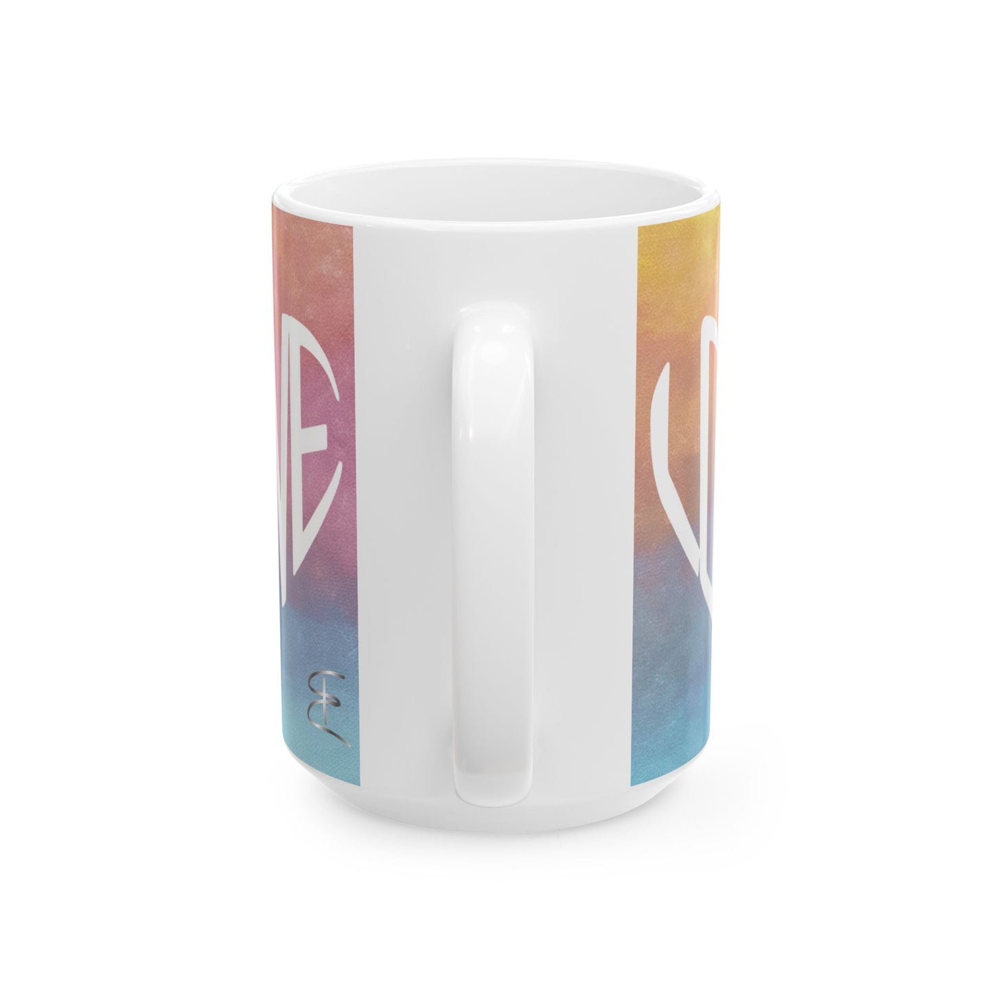 Positive Vibes Gradient Coffee Mug - 11oz & 15oz Ceramic Coffee Cup, Motivational Aesthetic Mug, Unique Gift Idea