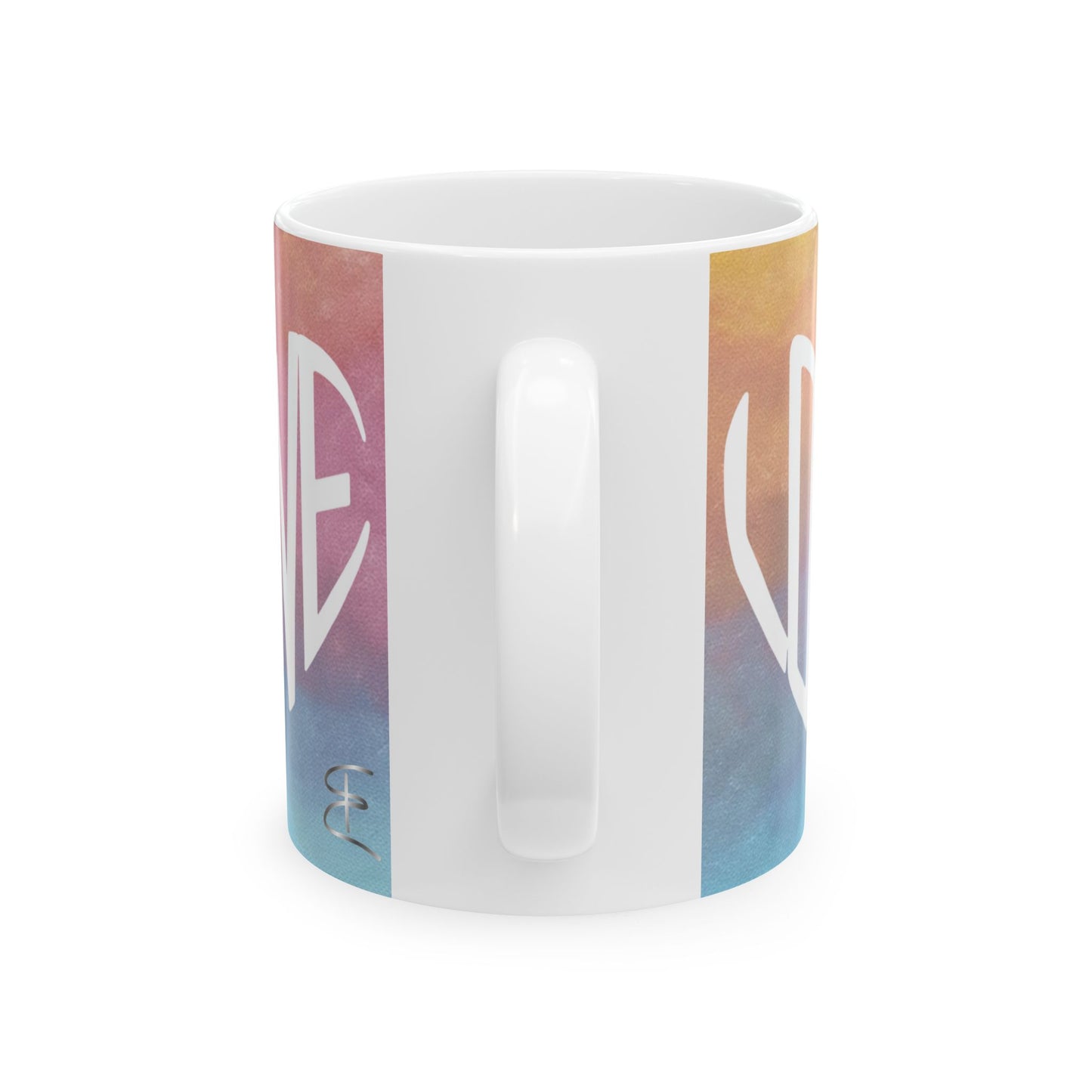Positive Vibes Gradient Coffee Mug - 11oz & 15oz Ceramic Coffee Cup, Motivational Aesthetic Mug, Unique Gift Idea