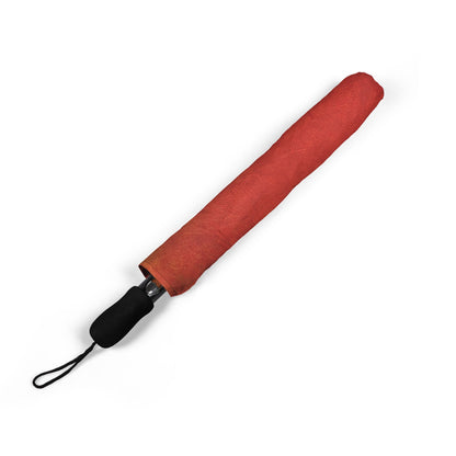 Firelight Ombre - Compact Semi-Automatic Foldable Rain Umbrella or Sun Umbrella
