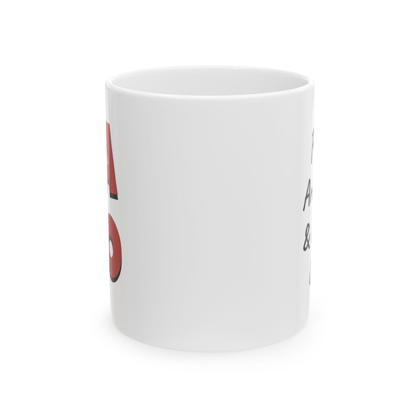 FAFO - Fuck Around & Find Out - Ceramic Mug — Bold Black & Red Type Inspirational and Funny Coffee Cup (11oz & 15oz)