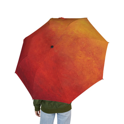 Firelight Ombre - Compact Semi-Automatic Foldable Rain Umbrella or Sun Umbrella