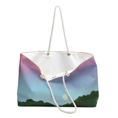 Golden Hour Travel Tote Bag - Sunset Ombre Canvas Tote, Spacious Everyday Carryall