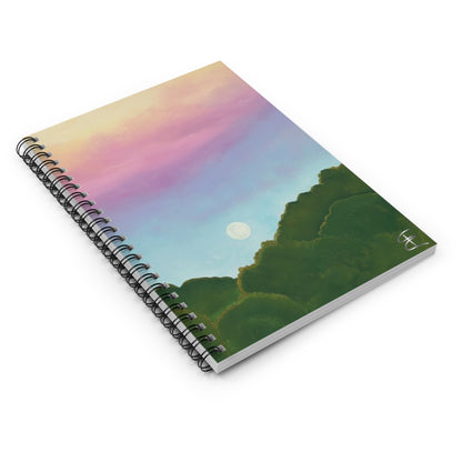 Golden Hour Spiral Notebook — Ruled Journal for Notes & Sketches