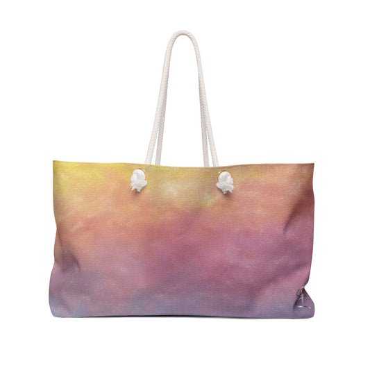 Colorful Sunrise Tote Bag — Beach, shopping, Everyday Canvas Bag