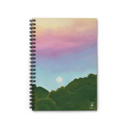 Golden Hour Spiral Notebook — Ruled Journal for Notes & Sketches