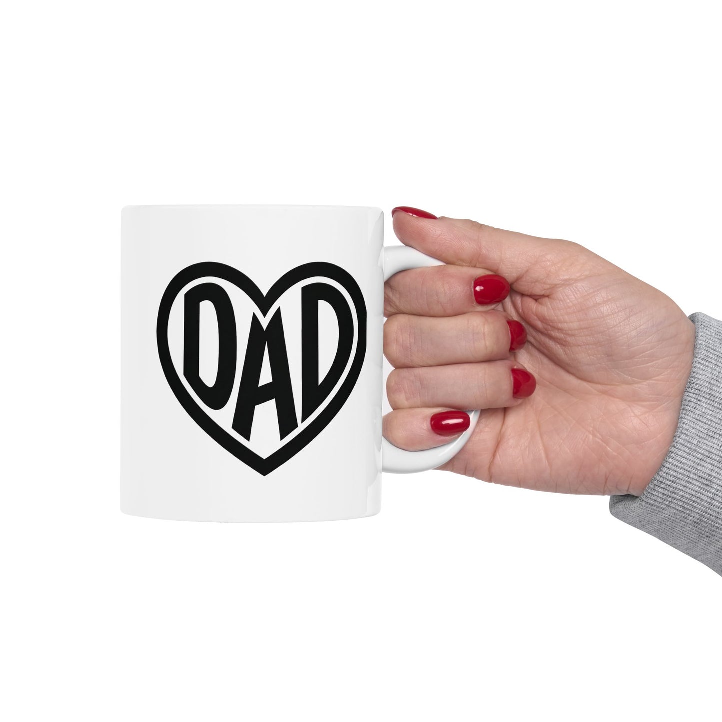 Dad Heart Mug - Coffee Cup (11oz, 15oz)