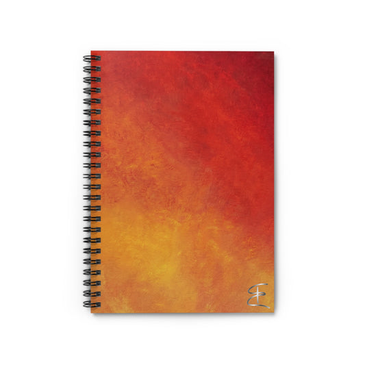 Spiral Notebook - Firelight Ombre Ruled Journal