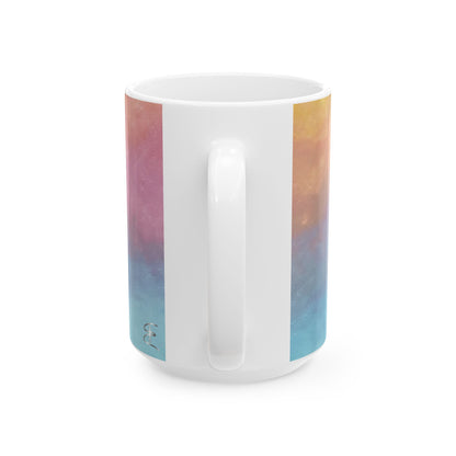 Sunrise Gradient Coffee Mug – Vibrant Multi-Color Ceramic Cup for Cozy Mornings (11oz & 15oz)