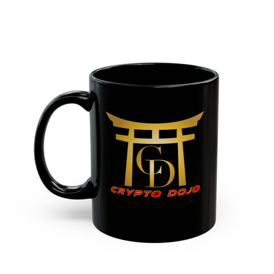 Crypto Dojo Black Mug — Coffee Cup with (11oz/15oz)