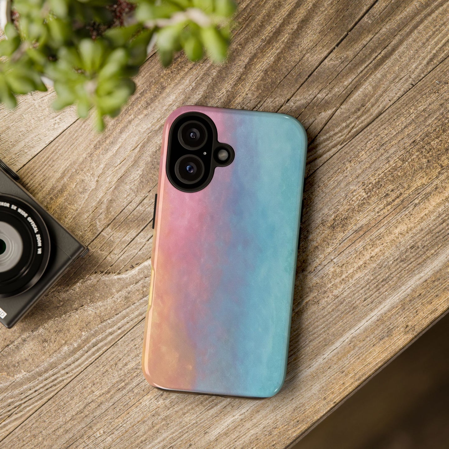 Sunset Tough Phone Case — Gradient Rainbow Protective Cover