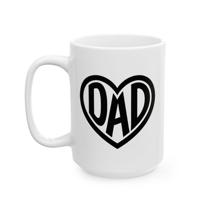 Dad Heart Mug - Coffee Cup (11oz, 15oz)