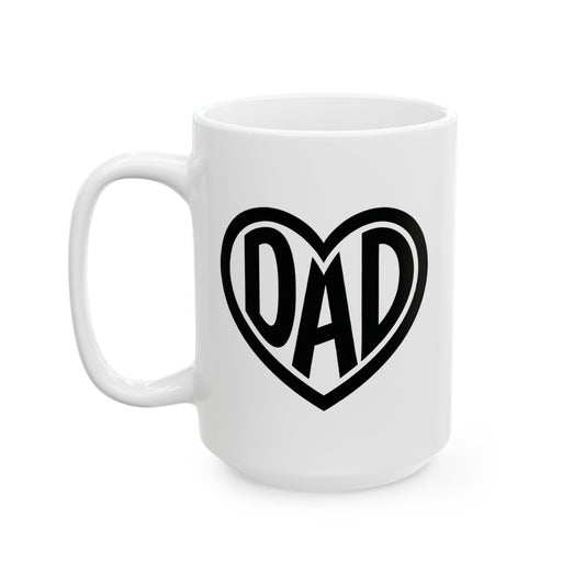 Dad Heart Mug - Coffee Cup (11oz, 15oz)