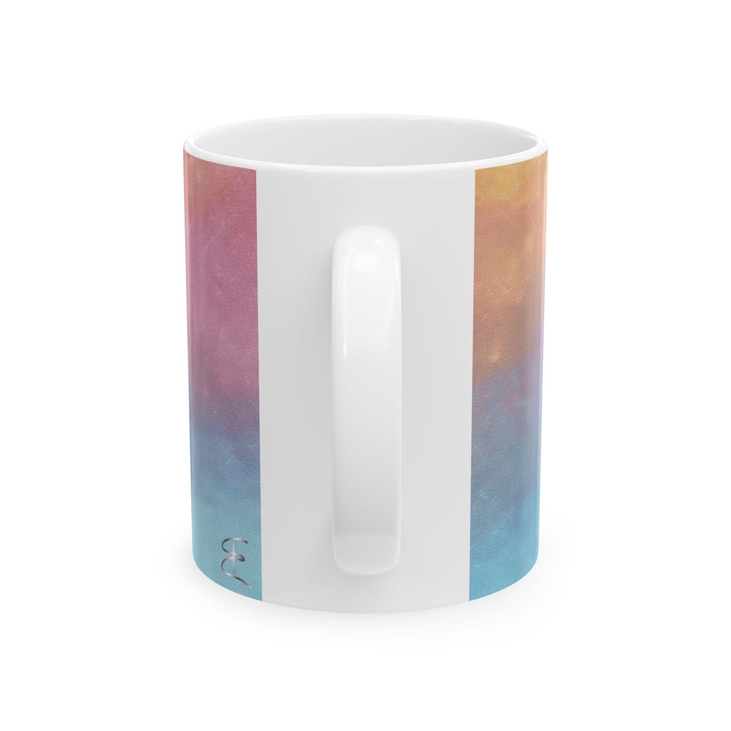 Sunrise Gradient Coffee Mug – Vibrant Multi-Color Ceramic Cup for Cozy Mornings (11oz & 15oz)