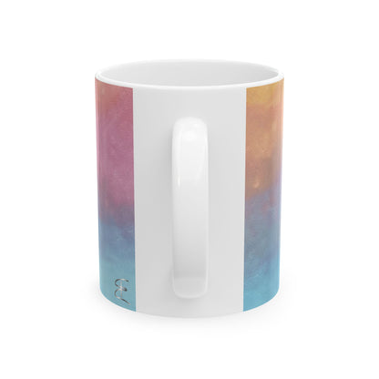 Sunrise Gradient Coffee Mug – Vibrant Multi-Color Ceramic Cup for Cozy Mornings (11oz & 15oz)