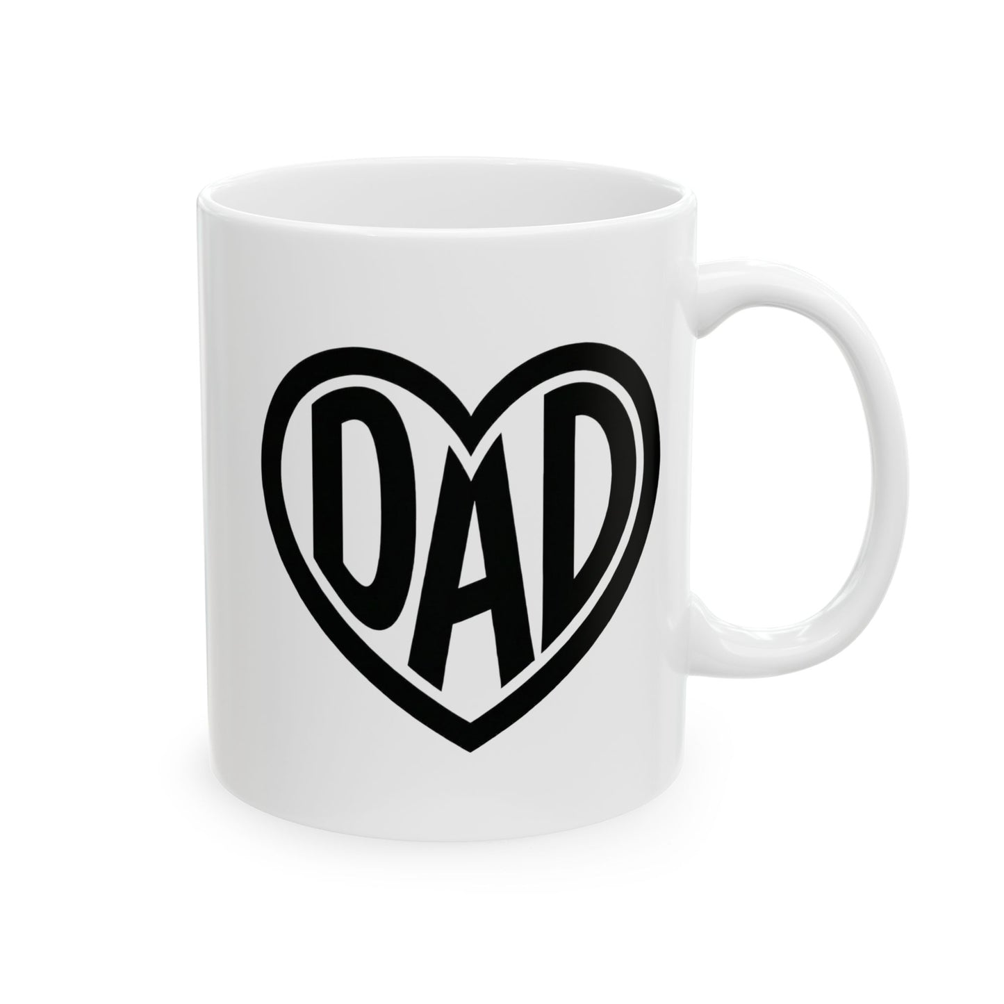 Dad Heart Mug - Coffee Cup (11oz, 15oz)