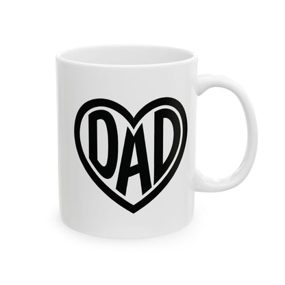 Dad Heart Mug - Coffee Cup (11oz, 15oz)